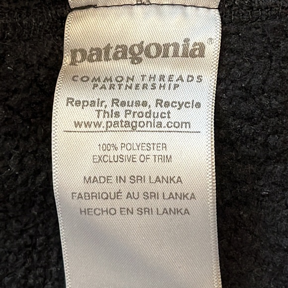 PATAGONIA Women’s Fleece Full-zip Jacket Size M, Black - Picture 6 of 7
